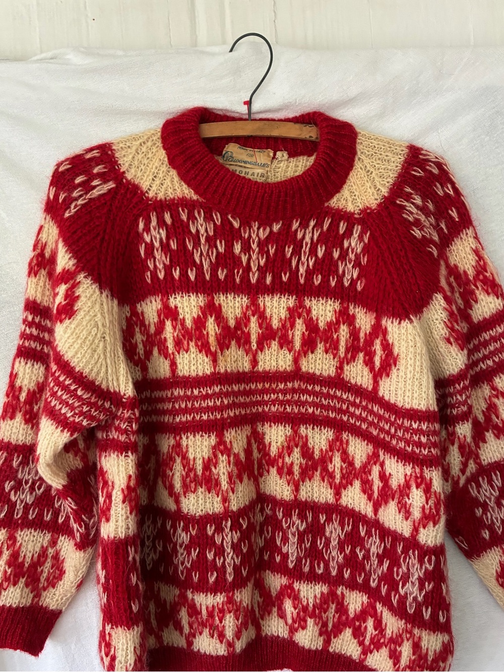Vintage Bloomingdale’s made in Italy mohair sweater apres ski size L
